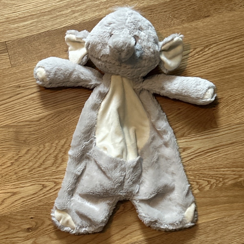 Baby Ganz Plush Gray Elephant Lovey Flat A Pat "Emerson"‎